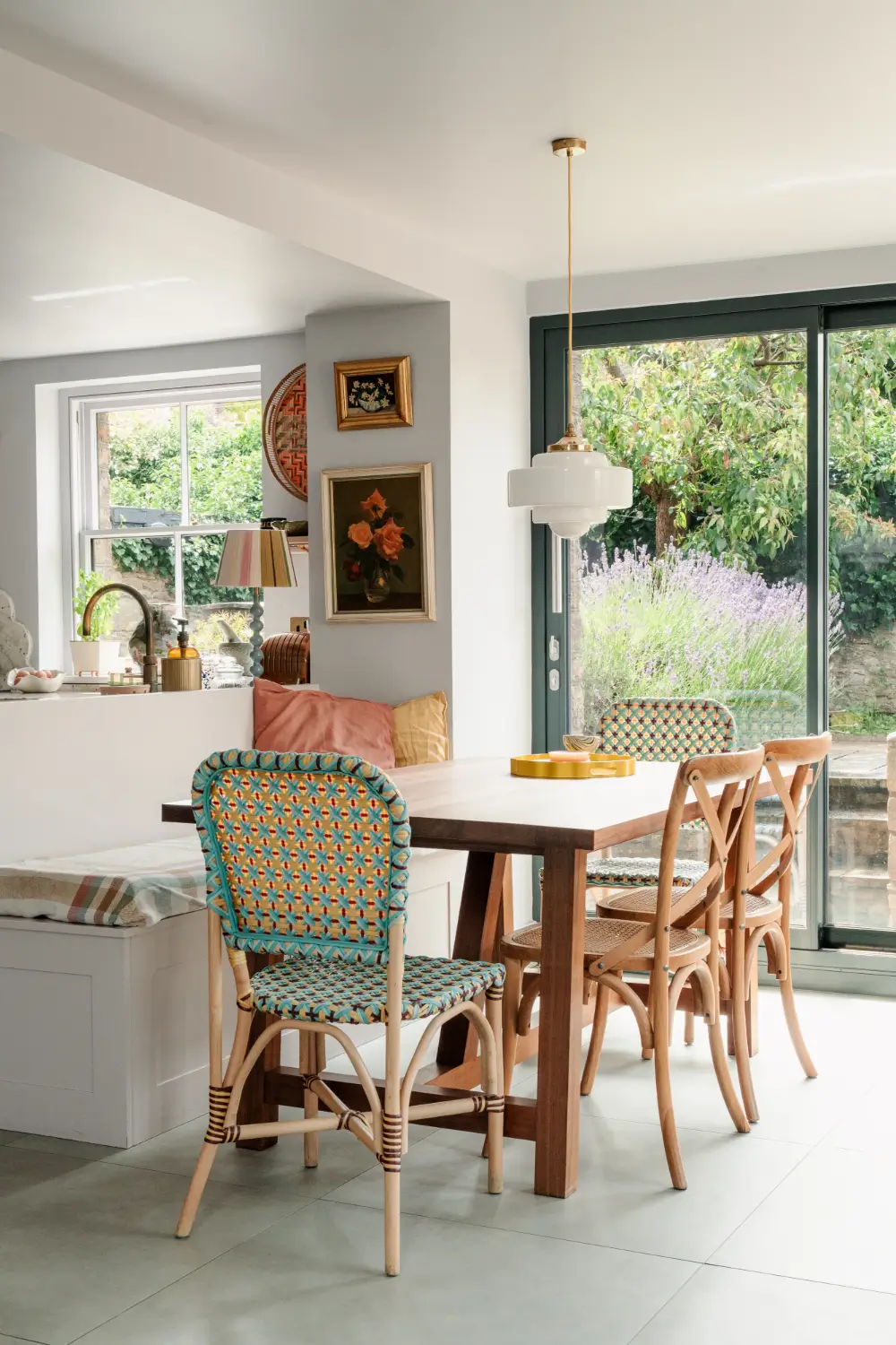 A Traditional Stone Cottage with a Black Timber Extension and Colorful Interiors 13 colorful-rubble-stone-cottage-wooden-extension-somerset