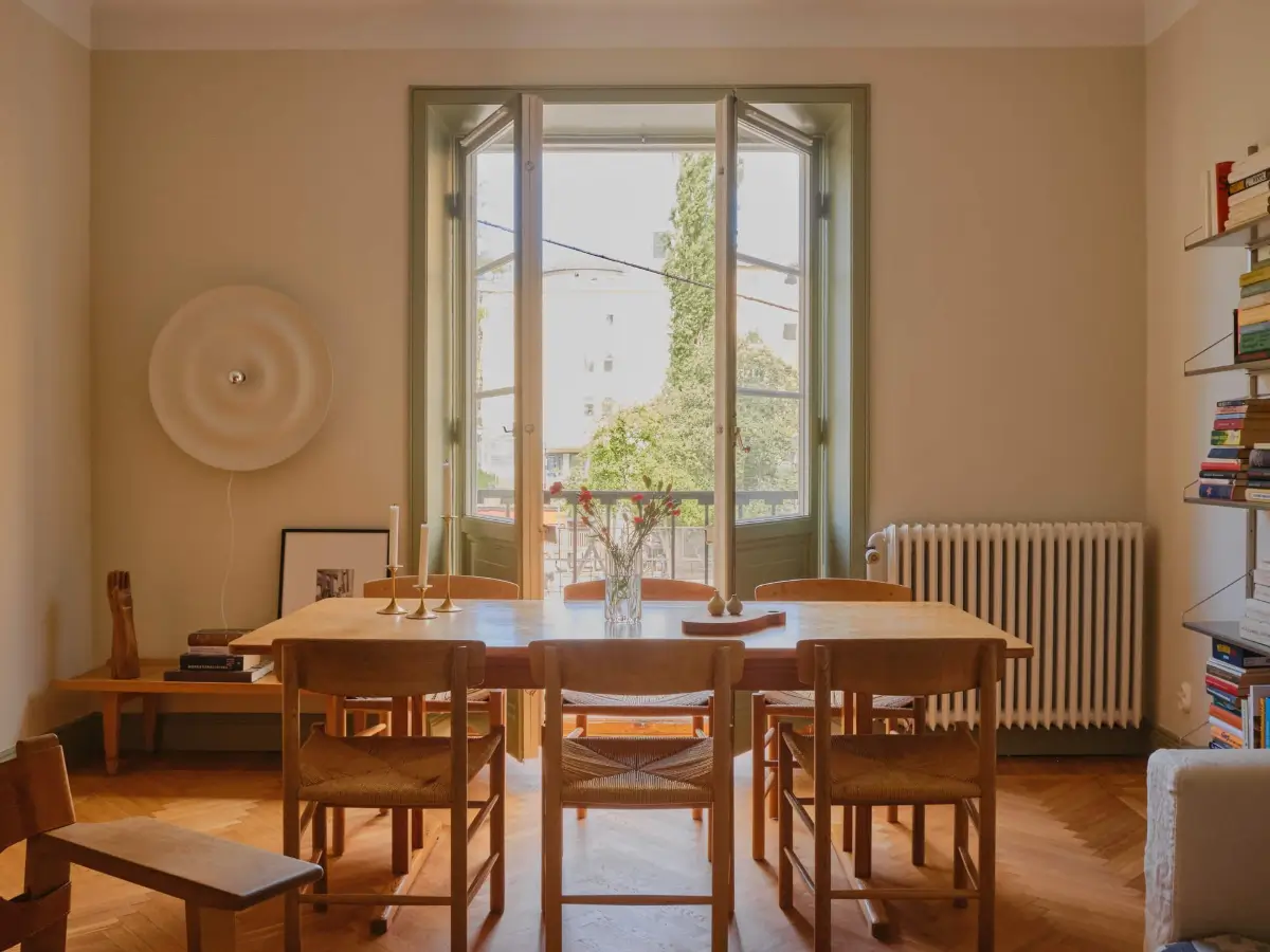 A Soothing Beige and Green Color Palette in a Stockholm Apartment 3 beige-green-color-palette-renovated-1920s-apartment-nordroom