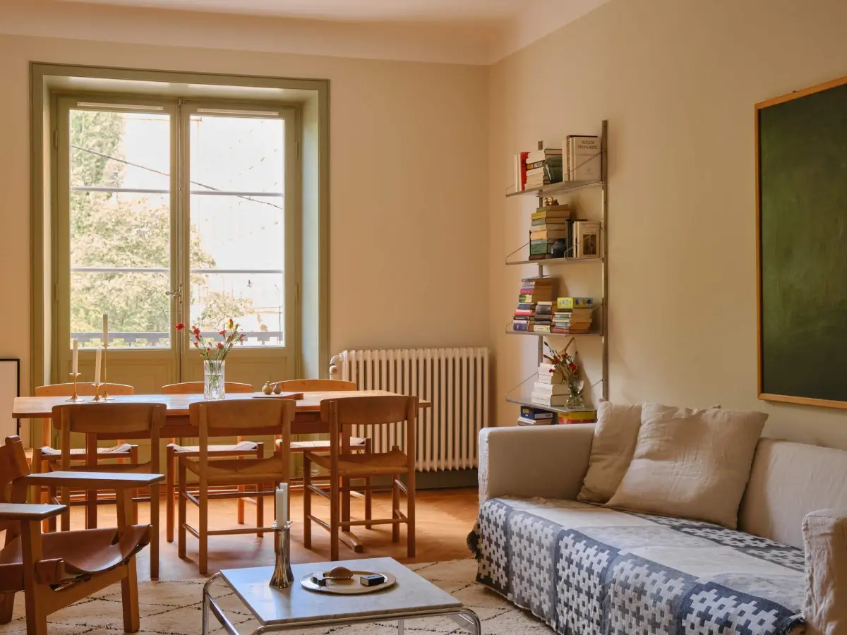 A Soothing Beige and Green Color Palette in a Stockholm Apartment 6 beige-green-color-palette-renovated-1920s-apartment-nordroom