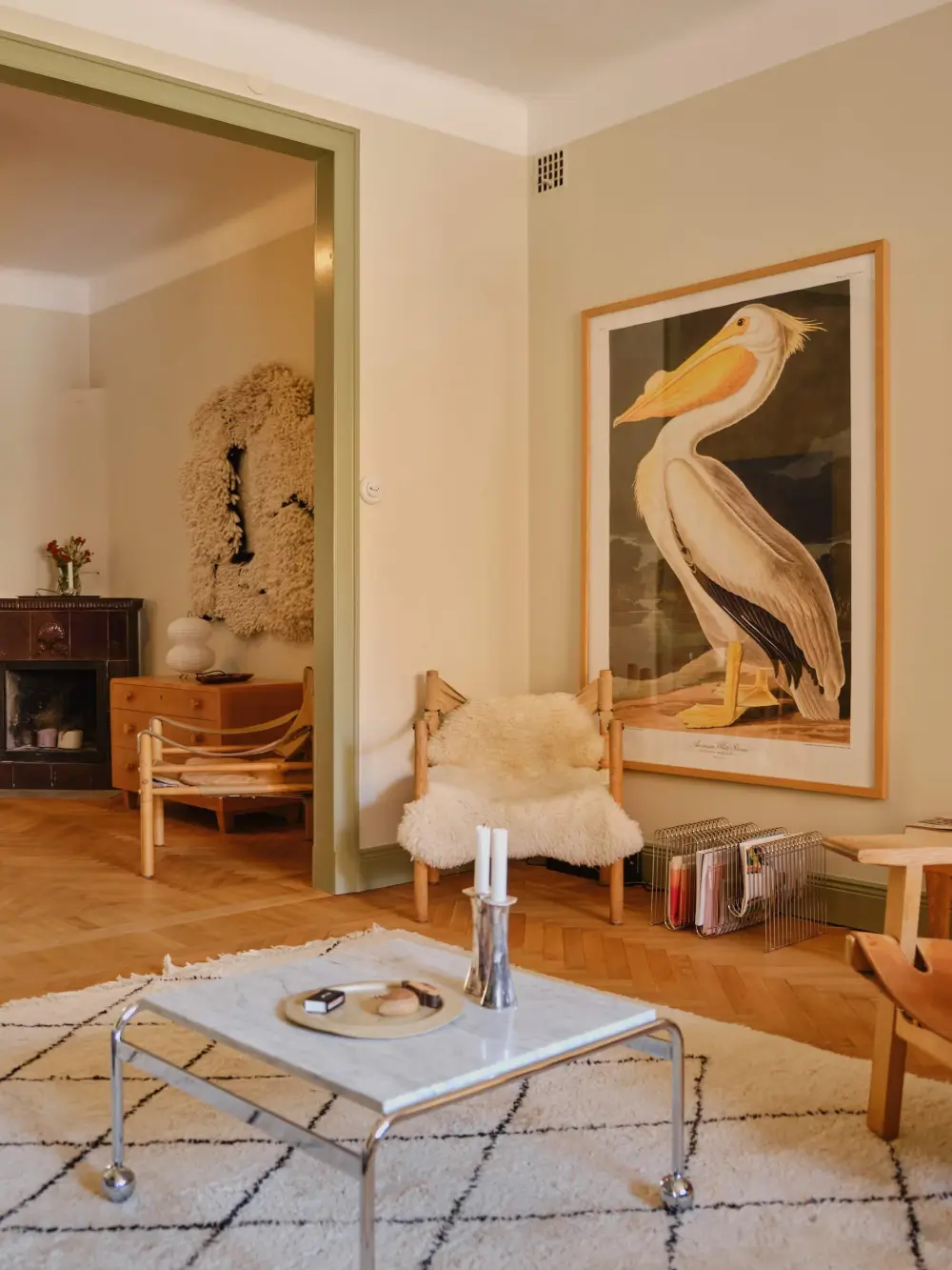 A Soothing Beige and Green Color Palette in a Stockholm Apartment 13 beige-green-color-palette-renovated-1920s-apartment-nordroom