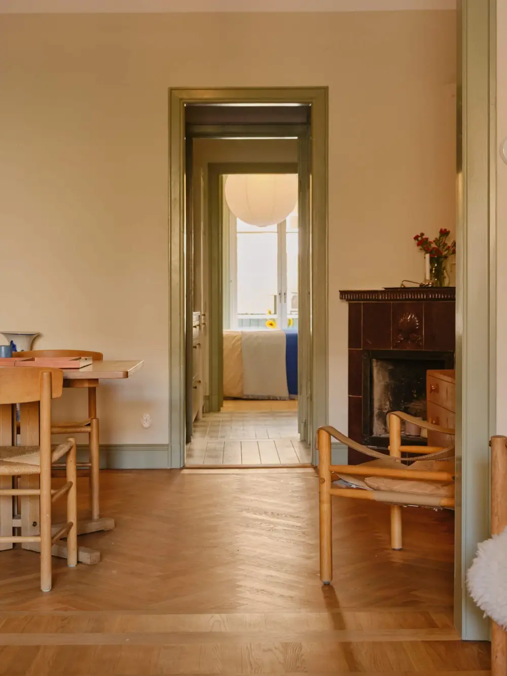 A Soothing Beige and Green Color Palette in a Stockholm Apartment 20 beige-green-color-palette-renovated-1920s-apartment-nordroom