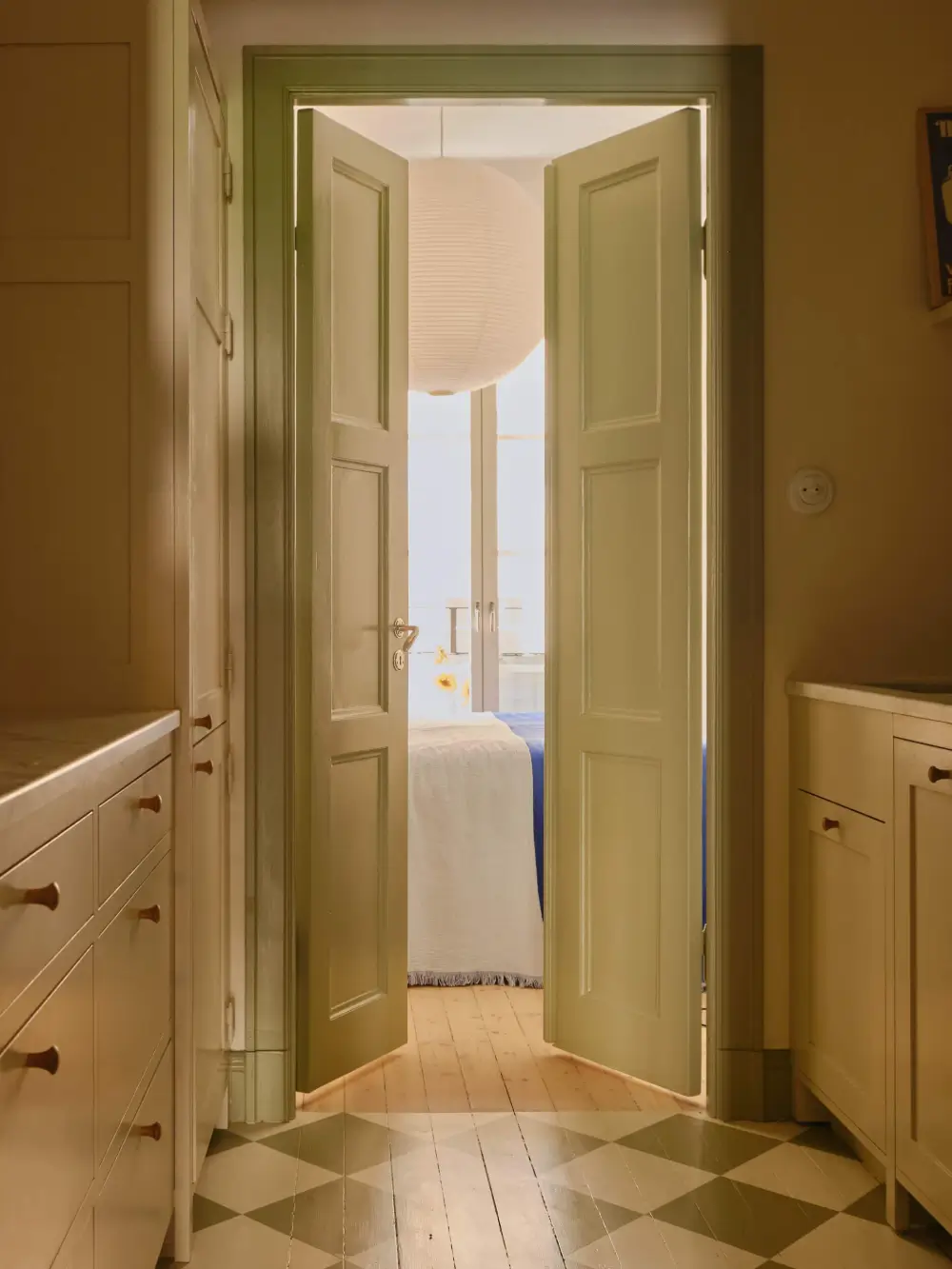 A Soothing Beige and Green Color Palette in a Stockholm Apartment 25 beige-green-color-palette-renovated-1920s-apartment-nordroom