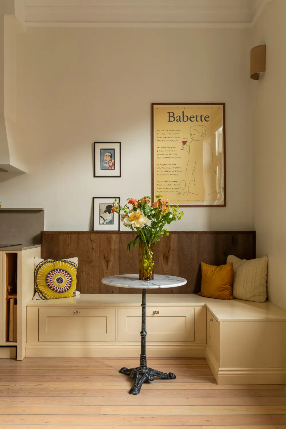 A Rich Burgundy Hall in a Stylishly Renovated Stockholm Apartment 14 butter-yellow-kitchen-period-character-stockholm-apartment-nordroom