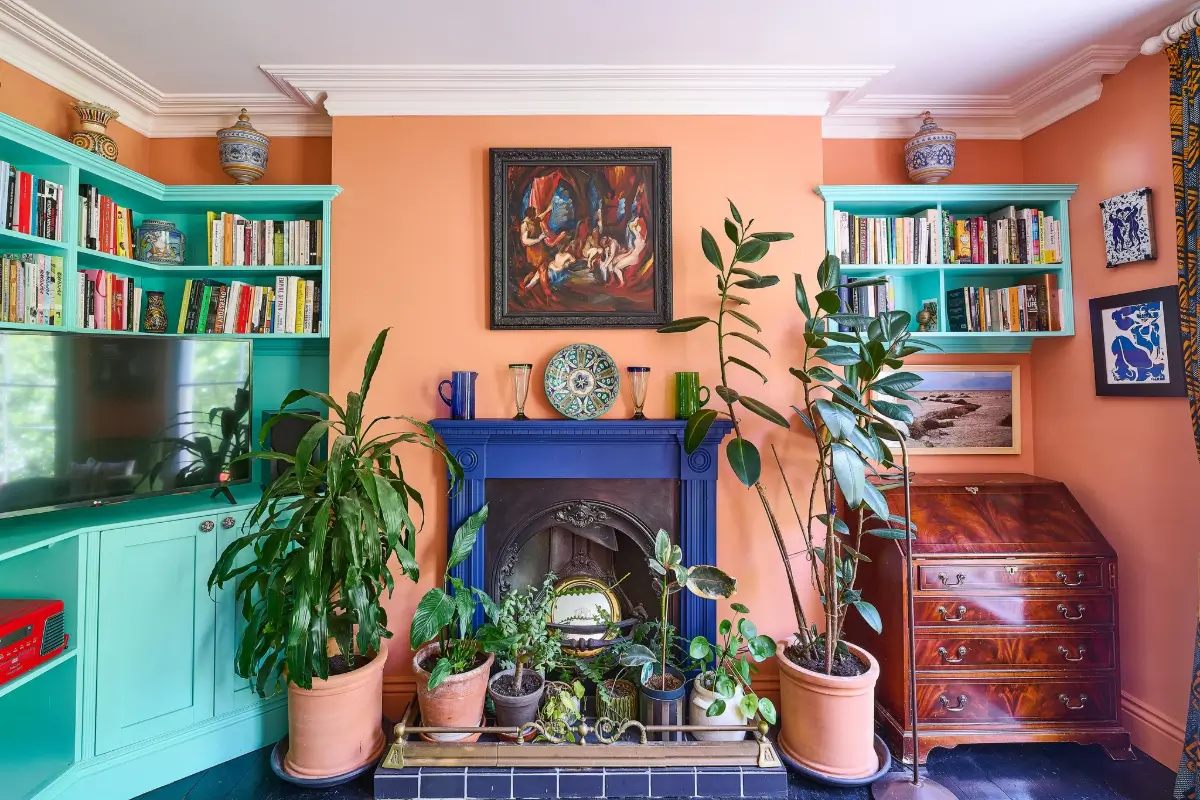 An East London Townhouse with Colorful Interiors Inspired by Vanessa Bell's Charleston 14 charleston-farmhouse-inspired-interiors-victorian-townhouse-london