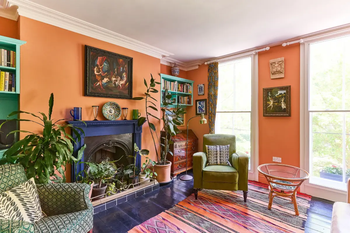 An East London Townhouse with Colorful Interiors Inspired by Vanessa Bell's Charleston 15 charleston-farmhouse-inspired-interiors-victorian-townhouse-london