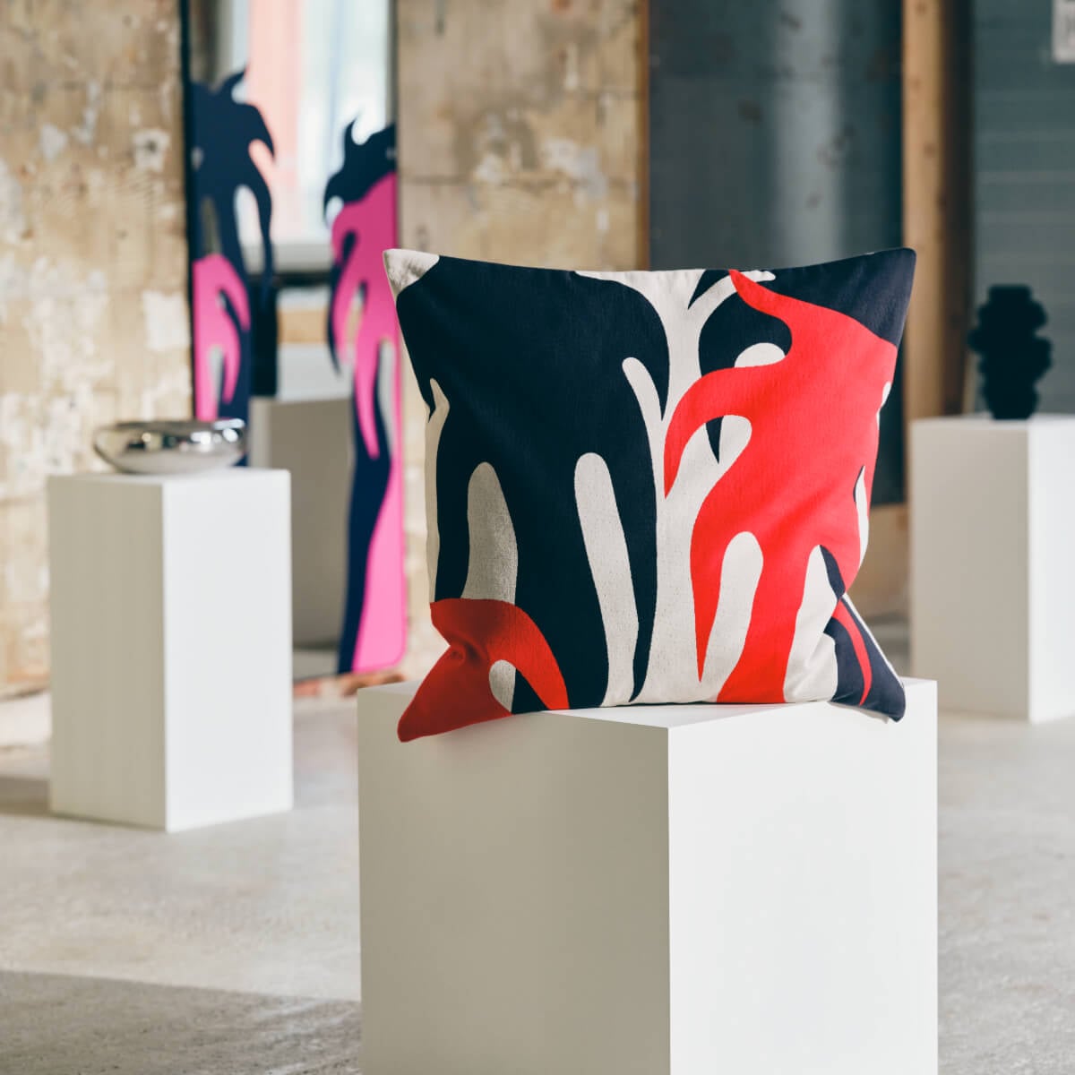 ikea konstrunda cushion nordroom The IKEA KONSTRUNDA Collection Turns Everyday Objects Into Art