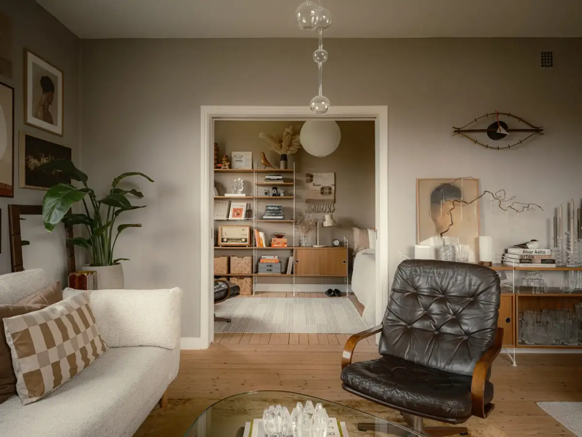 Muted Gray and Ochre Tones in a 1920s Swedish Apartment 2 muted-tones-1920s-apartment-gothenburg