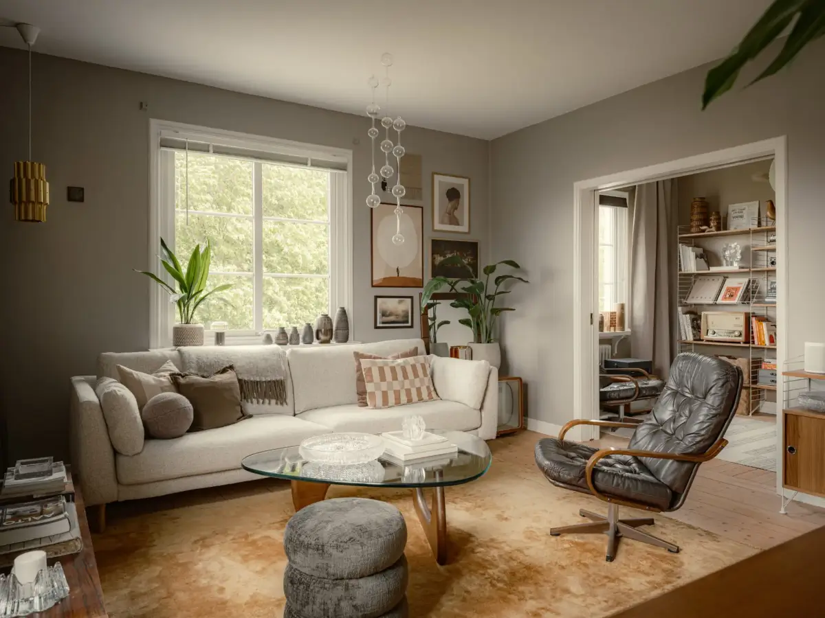 Muted Gray and Ochre Tones in a 1920s Swedish Apartment 1 muted-tones-1920s-apartment-gothenburg
