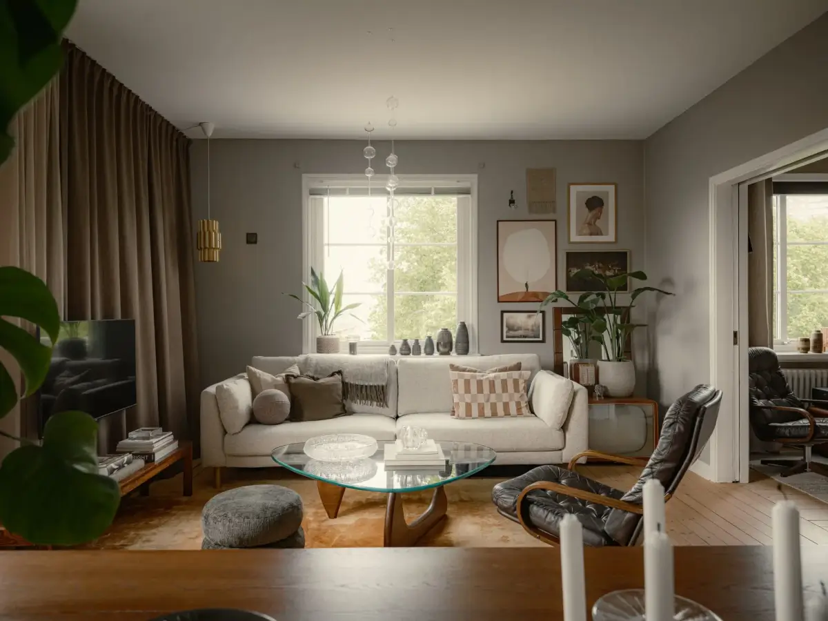 Muted Gray and Ochre Tones in a 1920s Swedish Apartment 3 muted-tones-1920s-apartment-gothenburg