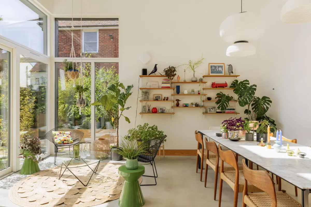 A Pink Kitchen Adds a Cheerful Note to this Light-Filled Modern Home 3 pink-kitchen-modern-loft-style-house-waterside-village-england-nordroom