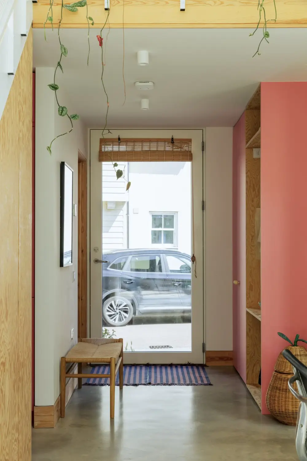 A Pink Kitchen Adds a Cheerful Note to this Light-Filled Modern Home 19 pink-kitchen-modern-loft-style-house-waterside-village-england-nordroom
