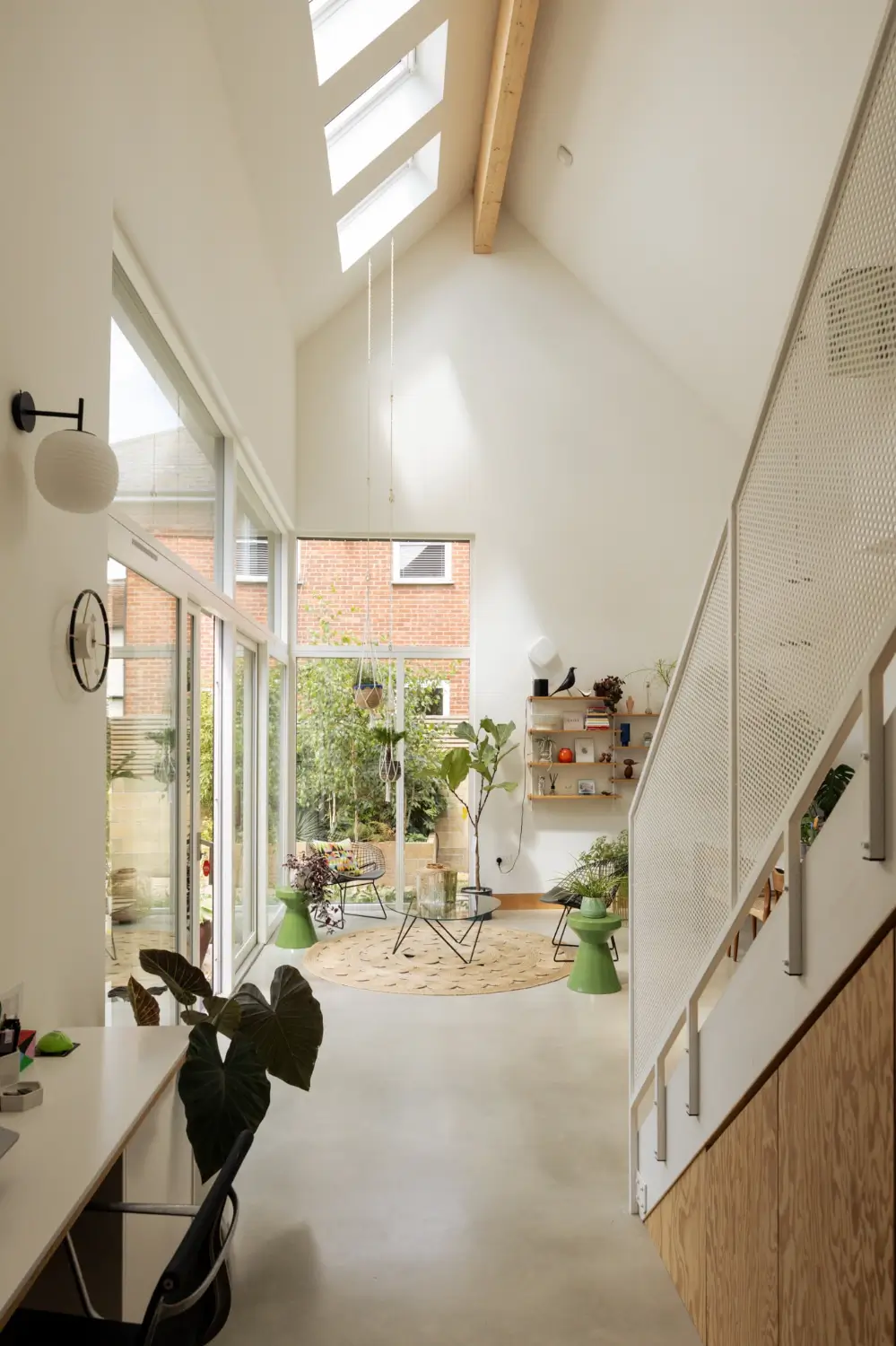 A Pink Kitchen Adds a Cheerful Note to this Light-Filled Modern Home 20 pink-kitchen-modern-loft-style-house-waterside-village-england-nordroom