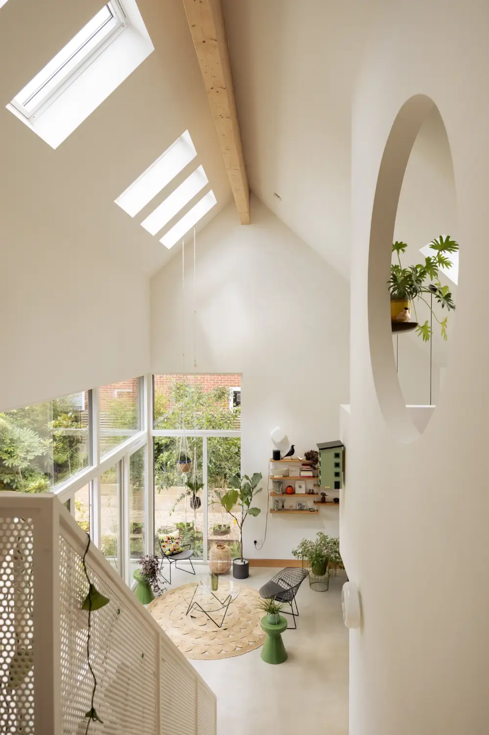 A Pink Kitchen Adds a Cheerful Note to this Light-Filled Modern Home 23 pink-kitchen-modern-loft-style-house-waterside-village-england-nordroom
