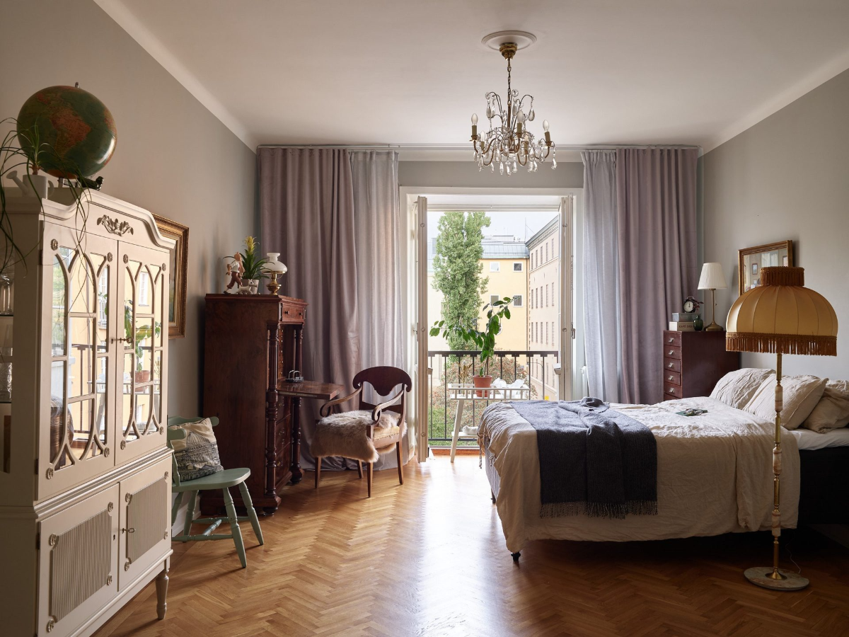 A Soothing Beige and Green Color Palette in a Stockholm Apartment 38 stockholm apartment alternative layout nordroom1 A Soothing Beige and Green Color Palette in a Stockholm Apartment