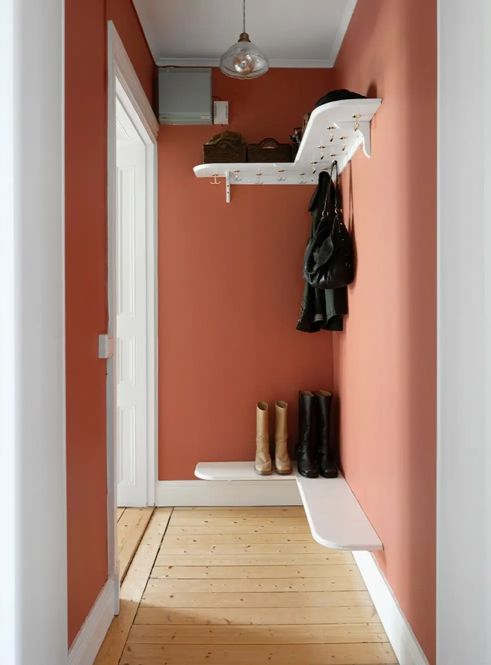 A Small Apartment with Striped Green Walls, Period Features, and a Yellow Bedroom 21 striped-green-walls-yellow-bedroom-late-19th-century-apartment-nordroom