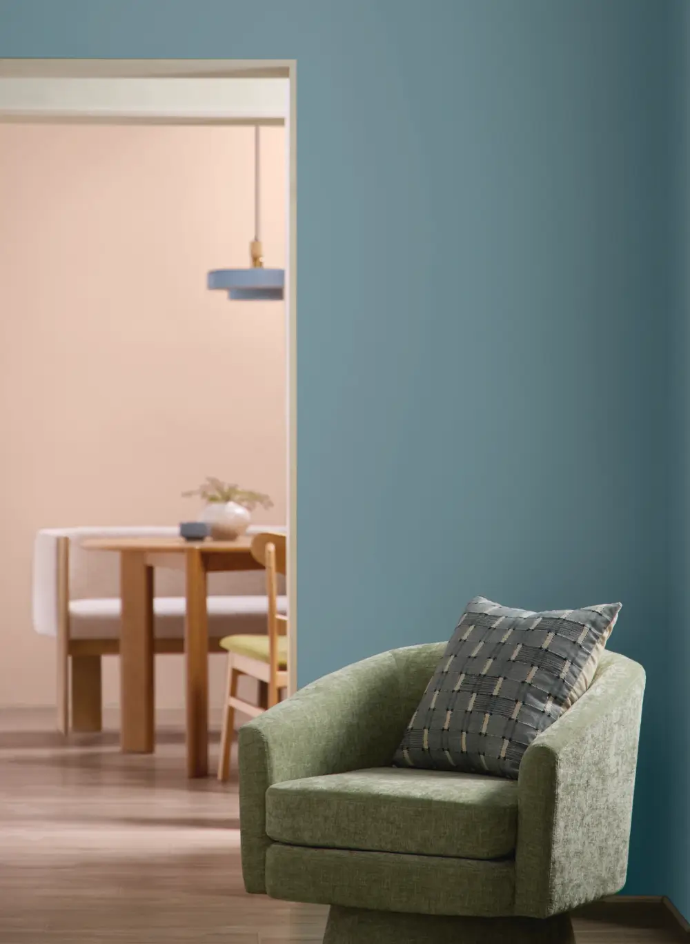 This Cozy Blue Has Been Named Valspar's 2027 Color of the Year 1 valspar-2027-color-cottage-door-nordroom