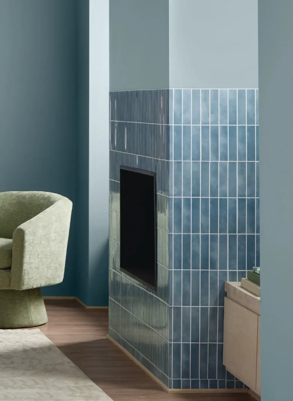 This Cozy Blue Has Been Named Valspar's 2027 Color of the Year 9 valspar 2027 color cottage door nordroom4 This Cozy Blue Has Been Named Valspar's 2027 Color of the Year