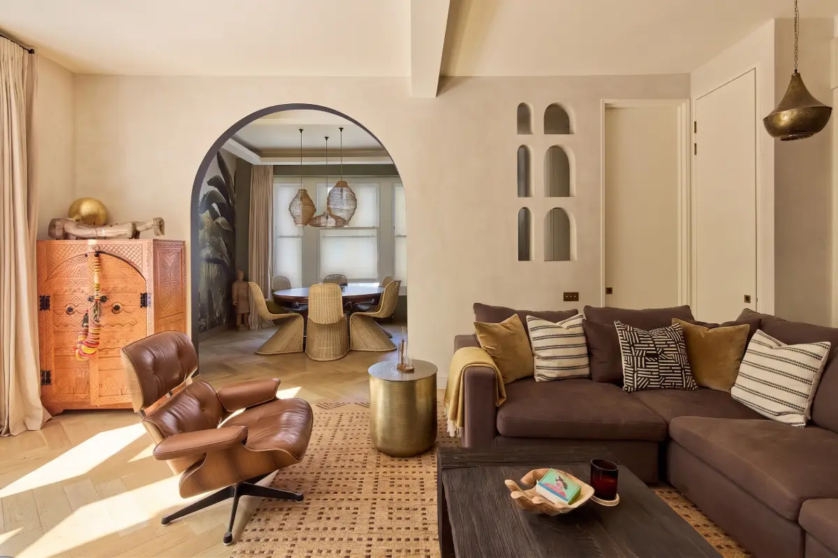 Earthy, Layered Interiors in a Notting Hill Apartment 1 warm-natural-toned-interiors-notting-hill-apartment