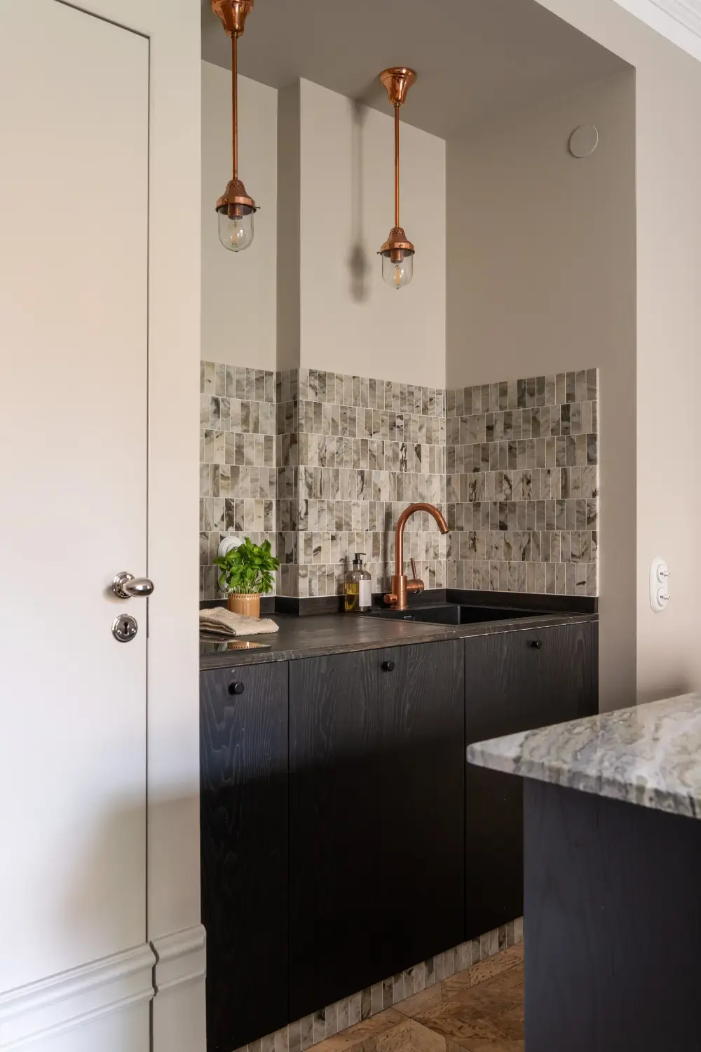 Before & After: Swedish Marble and Muted Tones in a Small Courtyard Apartment 15 before-after-small-ground-floor-apartment-early-20th-century-stockholm