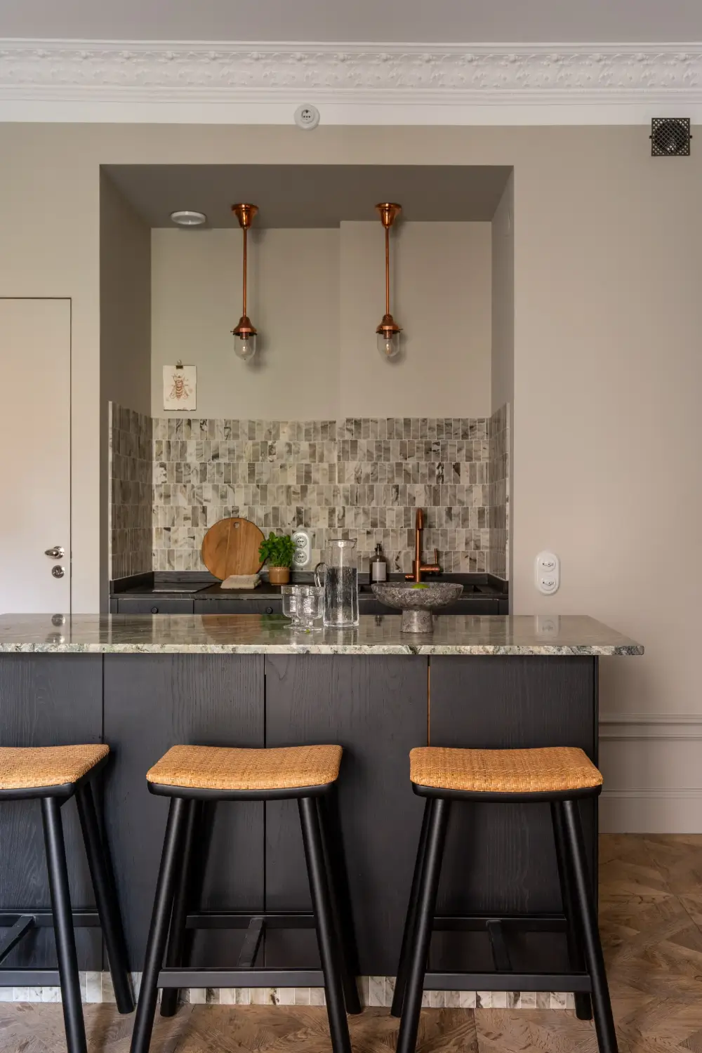 Before & After: Swedish Marble and Muted Tones in a Small Courtyard Apartment 18 before-after-small-ground-floor-apartment-early-20th-century-stockholm