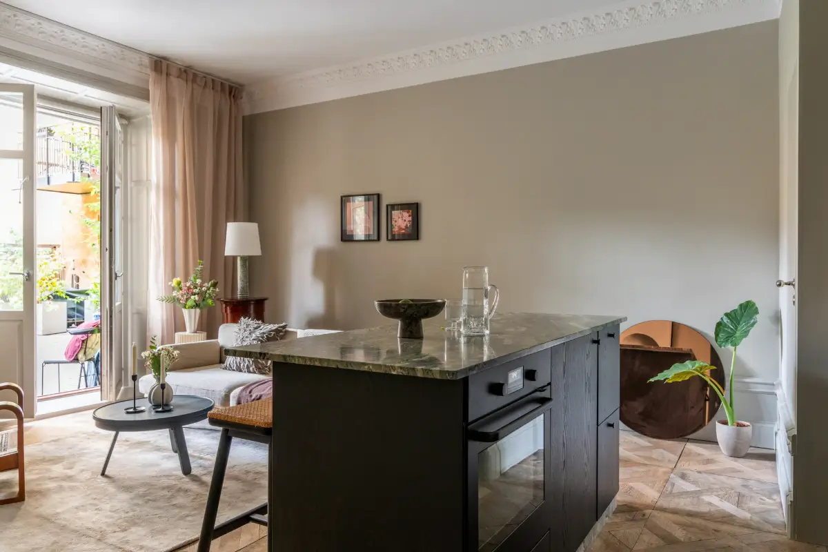 Before & After: Swedish Marble and Muted Tones in a Small Courtyard Apartment 20 before-after-small-ground-floor-apartment-early-20th-century-stockholm