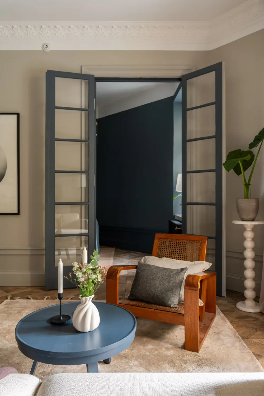 Before & After: Swedish Marble and Muted Tones in a Small Courtyard Apartment 26 before-after-small-ground-floor-apartment-early-20th-century-stockholm