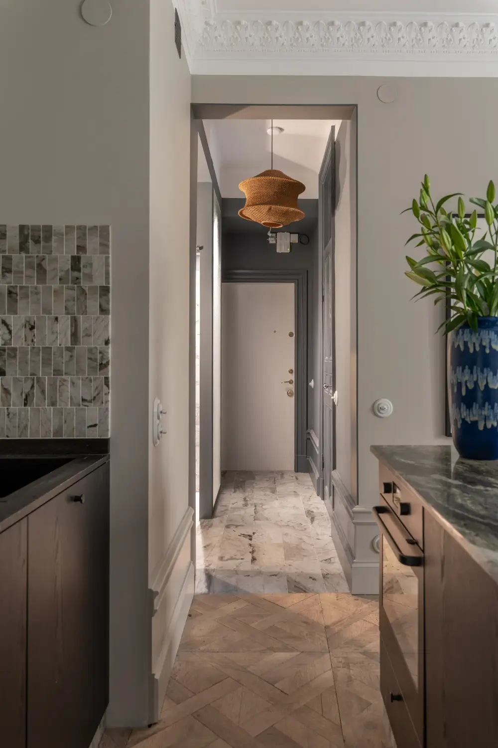 Before & After: Swedish Marble and Muted Tones in a Small Courtyard Apartment 35 before-after-small-ground-floor-apartment-early-20th-century-stockholm