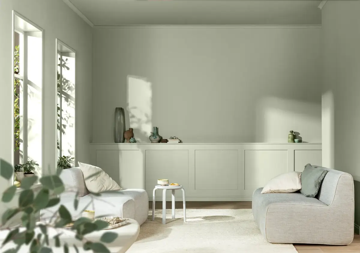 Dulux 2027 Color of the Year: A Soft, Silvery and Quietly Uplifting Green 2 flexa-dulux-color-of-the-year-2027-soulful-sage-nordroom4