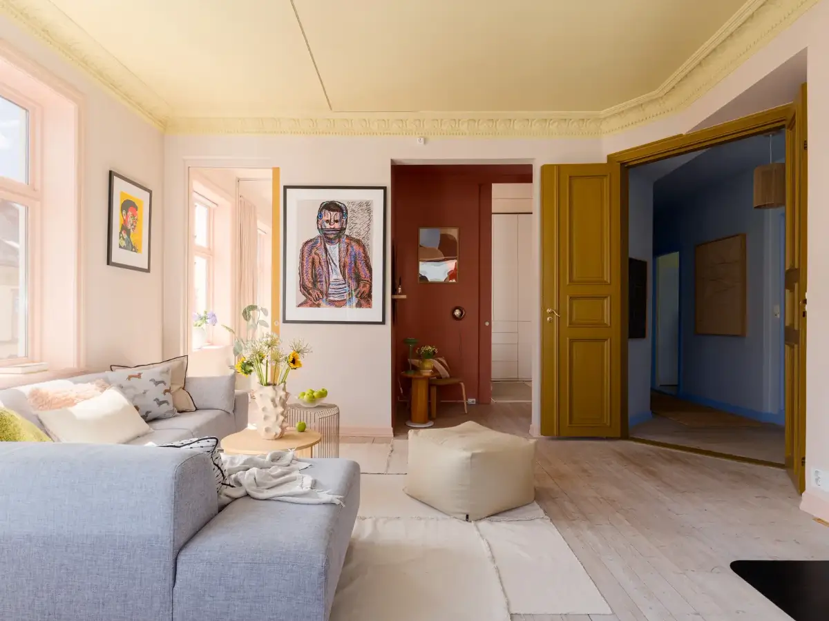 A Colorful Late 19th-Century Duplex Apartment in Oslo 6 light-colorful-duplex-apartment-oslo