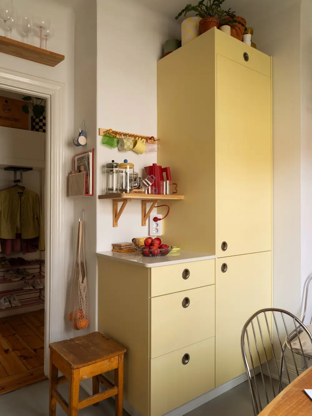 A Small Stockholm Corner Apartment Updated with a Butter-Yellow Kitchen 27 small-corner-apartment-yellow-kitchen-nordroom