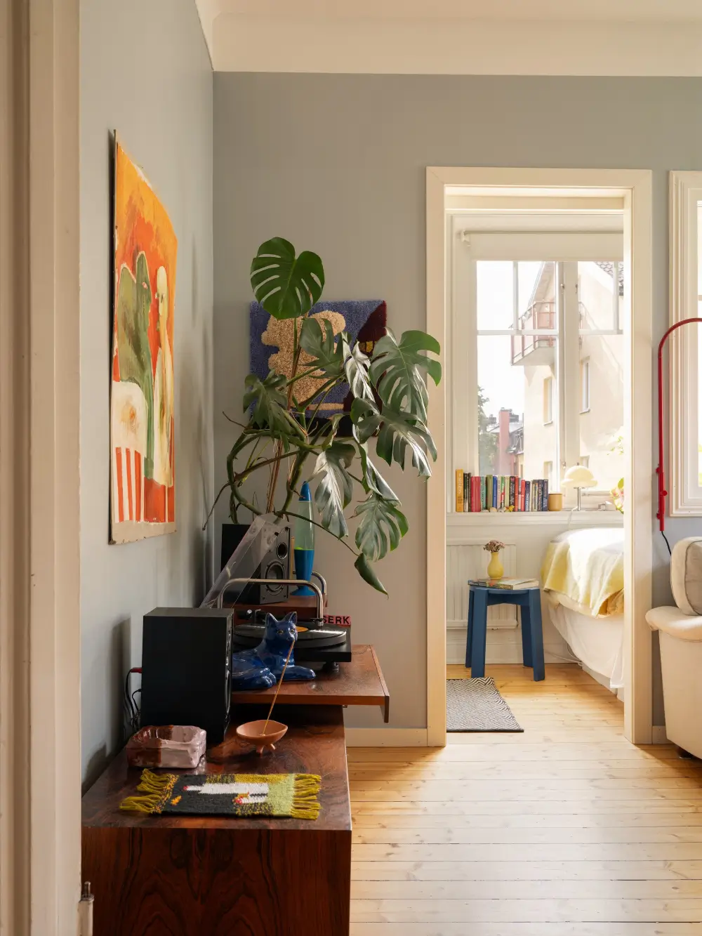 A Small Stockholm Corner Apartment Updated with a Butter-Yellow Kitchen 8 small-corner-apartment-yellow-kitchen-nordroom