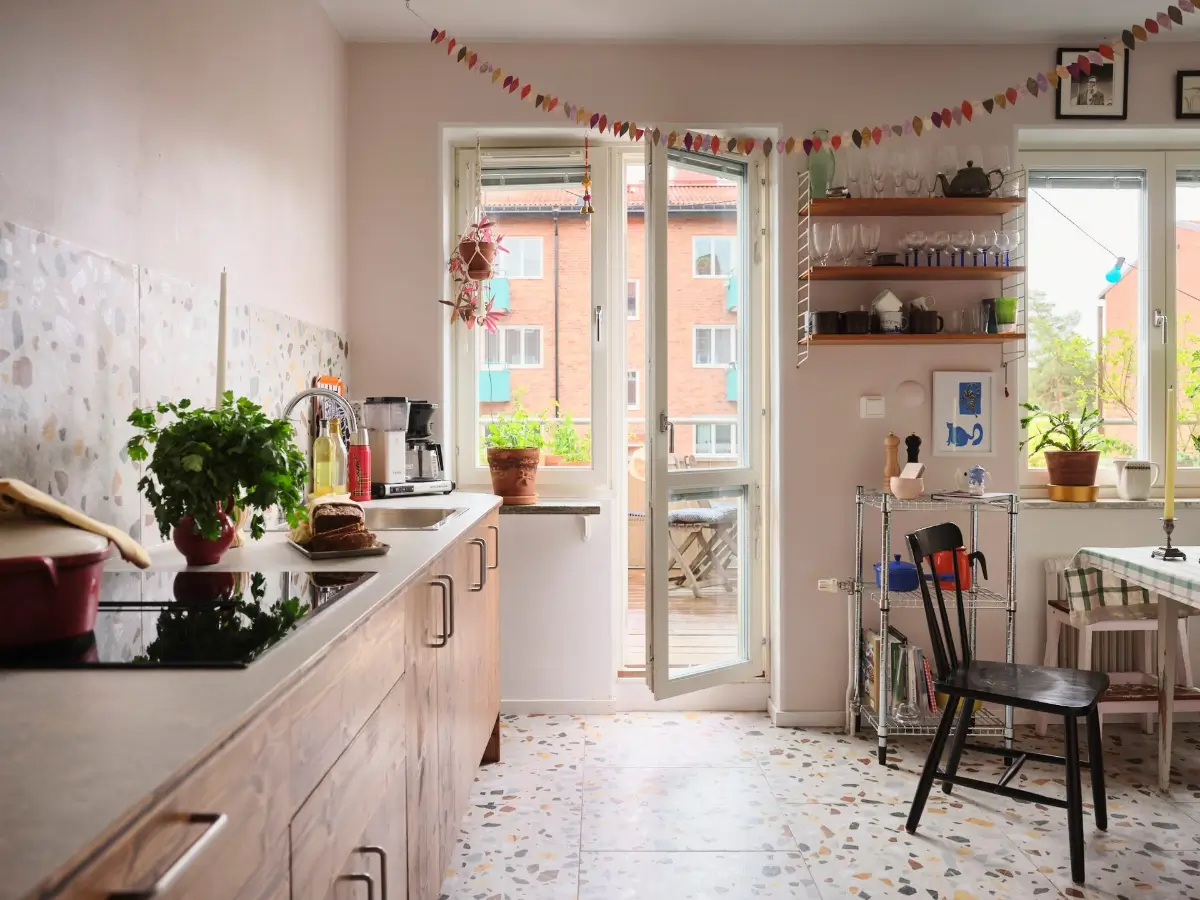 A Renovated Kitchen with Terrazzo Tiles in a 1940s Apartment 8 terrazzo-tiles-1940s-stockholm-apartment-nordroom