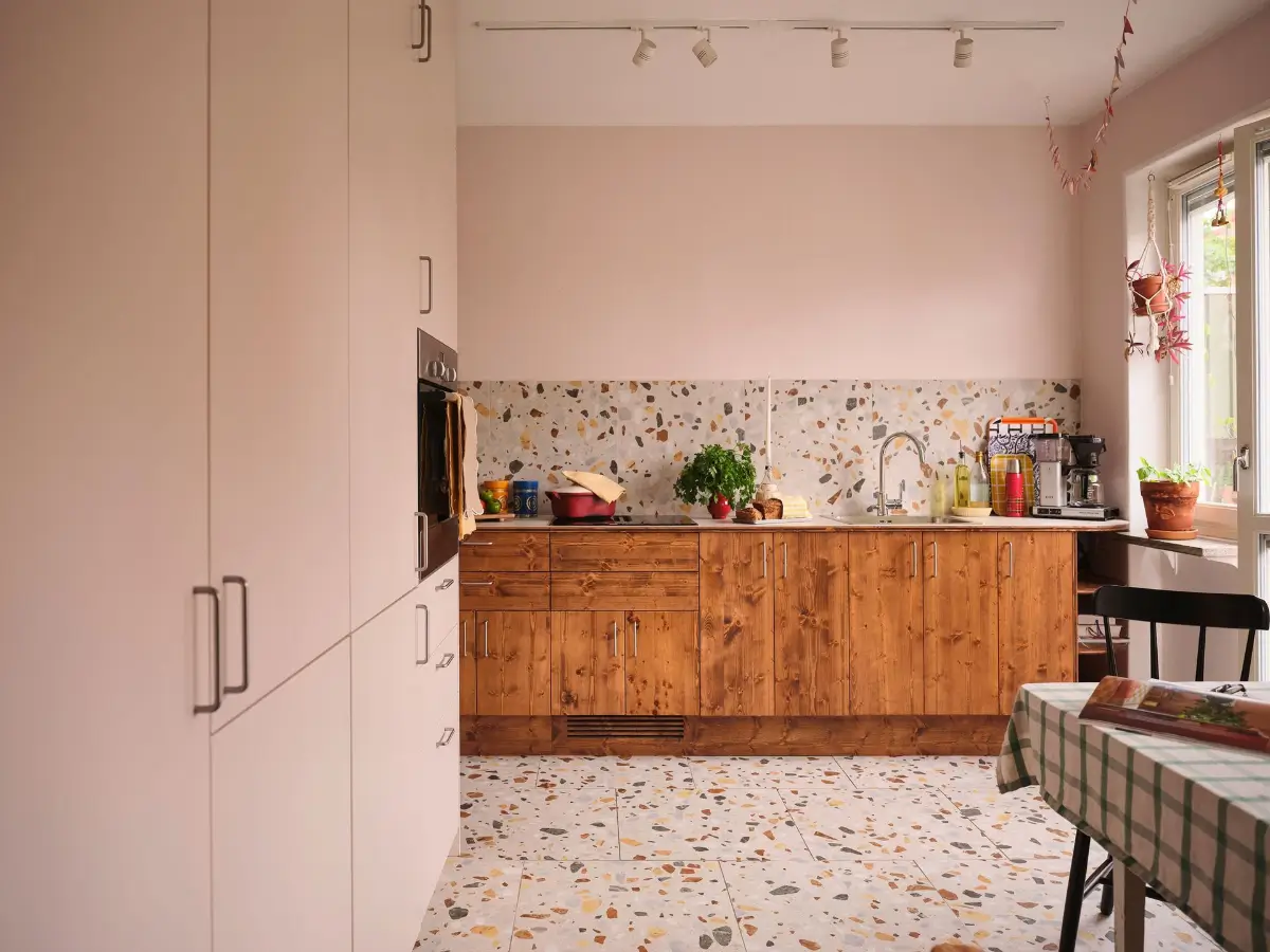 A Renovated Kitchen with Terrazzo Tiles in a 1940s Apartment 2 terrazzo-tiles-1940s-stockholm-apartment-nordroom