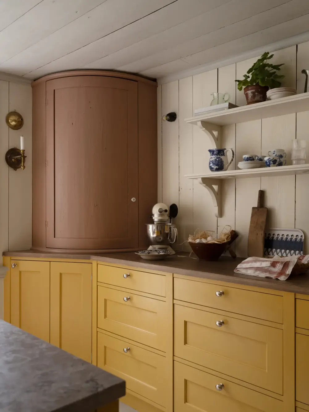 A Yellow Kitchen and Colorful Joinery in a Carefully Restored 1856 Swedish Country House 14 yellow-kitchen-historic-character-renovated-19th-century-home-sweden