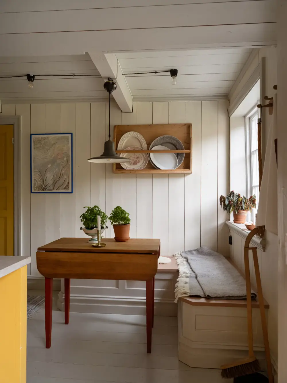 A Yellow Kitchen and Colorful Joinery in a Carefully Restored 1856 Swedish Country House 18 yellow-kitchen-historic-character-renovated-19th-century-home-sweden