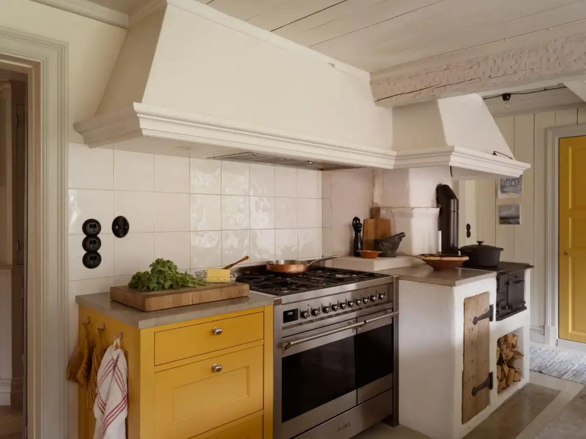 A Yellow Kitchen and Colorful Joinery in a Carefully Restored 1856 Swedish Country House 11 yellow-kitchen-historic-character-renovated-19th-century-home-sweden