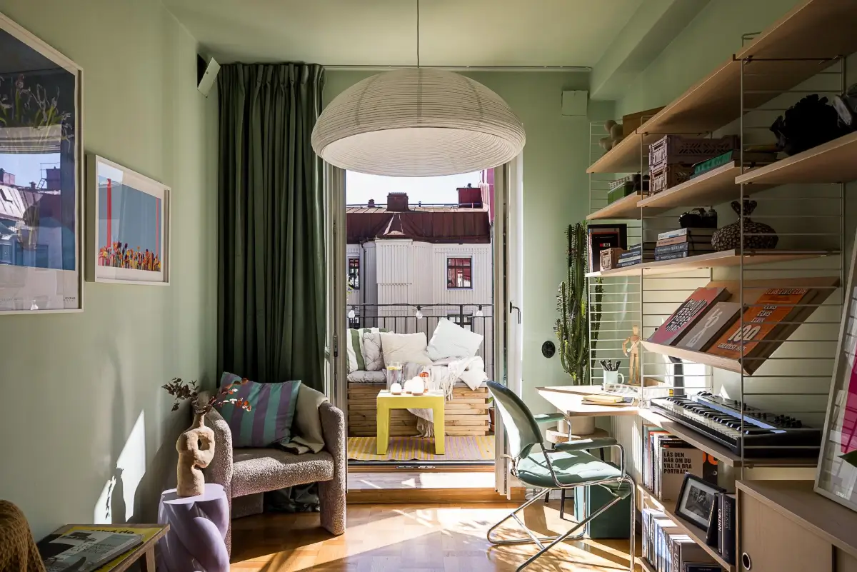 Original Features in a Colorful Midcentury Apartment in Sweden 23 yellow-kitchen-original-features-1940s-apartment-nordroom