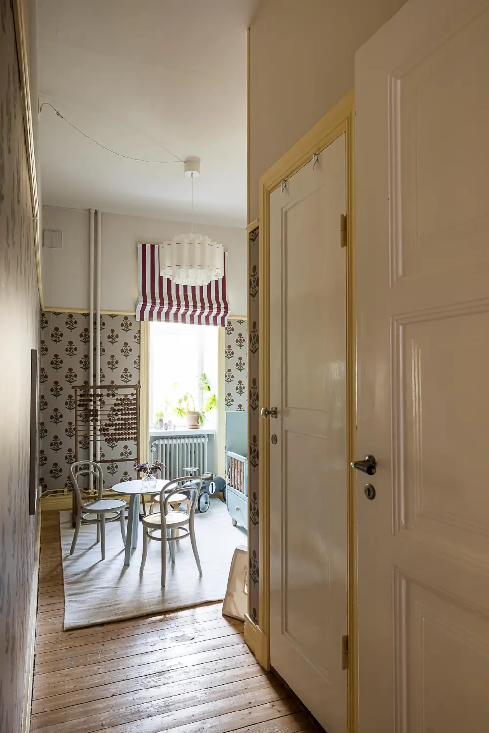 Before & After: A Warm Color Palette and Built-In Bookshelves for a Swedish Home 35 before-and-after-warm-cohesive-color-palette-renovated-turn-of-the-century-apartment-nordroom