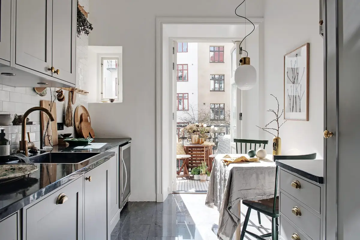 Before & After: A Warm Color Palette and Built-In Bookshelves for a Swedish Home 29 before-and-after-warm-cohesive-color-palette-renovated-turn-of-the-century-apartment-nordroom