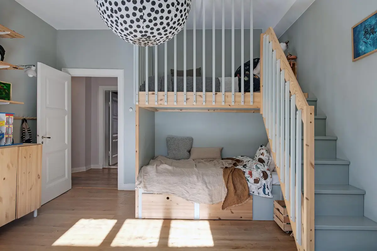 Before & After: A Warm Color Palette and Built-In Bookshelves for a Swedish Home 34 before-and-after-warm-cohesive-color-palette-renovated-turn-of-the-century-apartment-nordroom