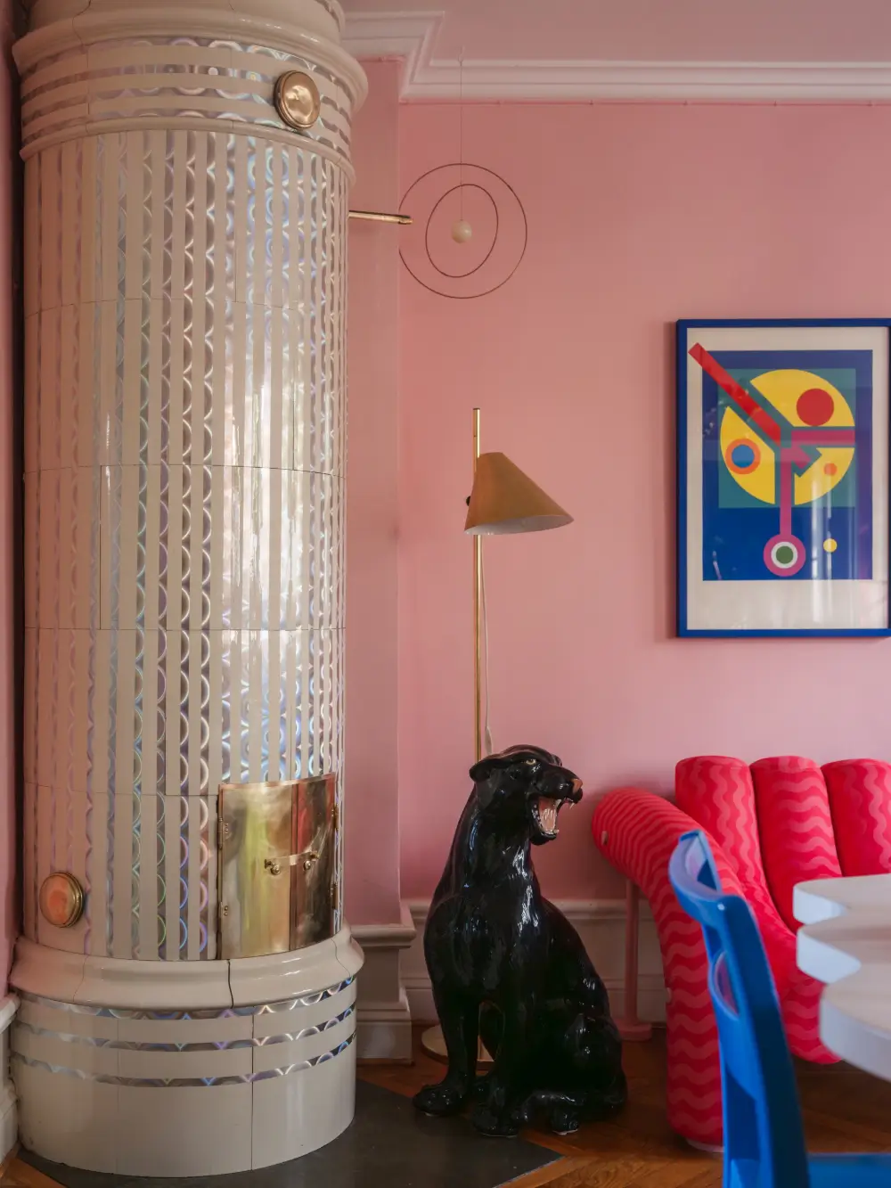 Colorful and Playful Interiors in a Unique Swedish Villa Apartment 12 bold-colors-artsy-furniture-apartment-early-20th-century-manor-house-sweden-nordroom