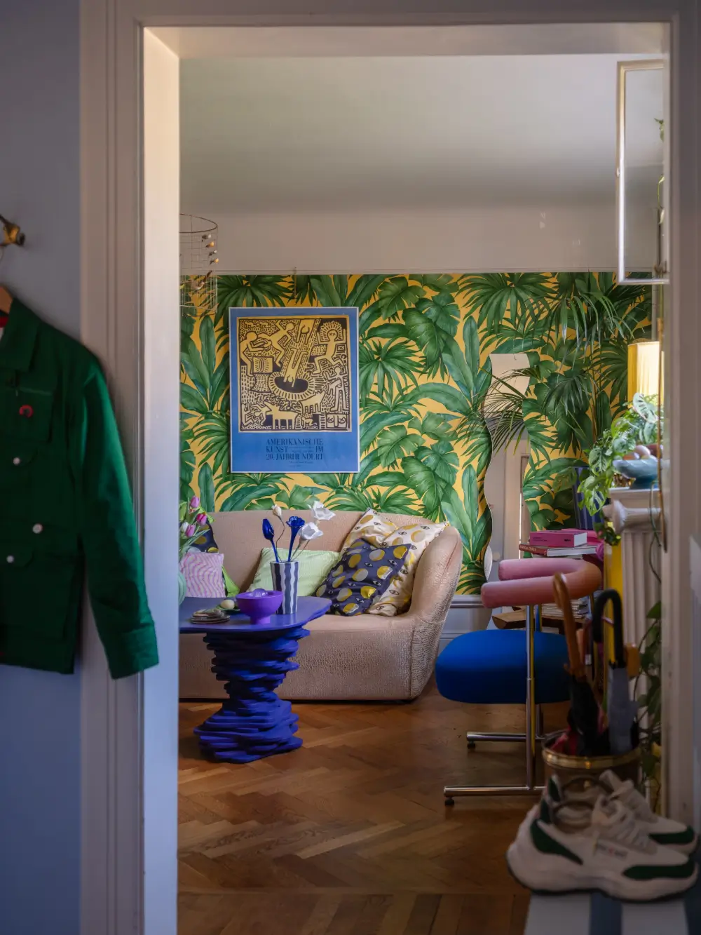 Colorful and Playful Interiors in a Unique Swedish Villa Apartment 6 bold-colors-artsy-furniture-apartment-early-20th-century-manor-house-sweden-nordroom