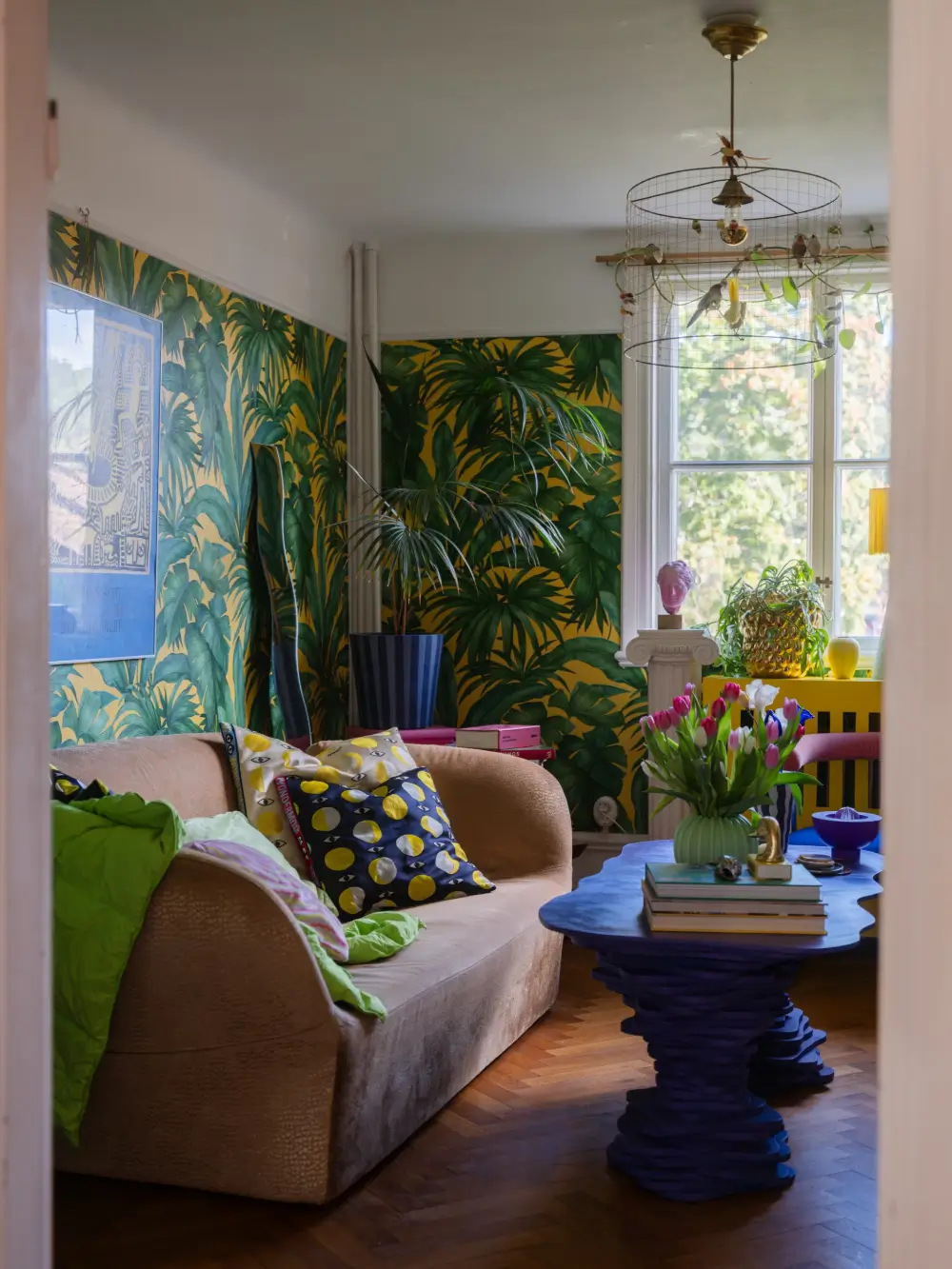 Colorful and Playful Interiors in a Unique Swedish Villa Apartment 7 bold-colors-artsy-furniture-apartment-early-20th-century-manor-house-sweden-nordroom
