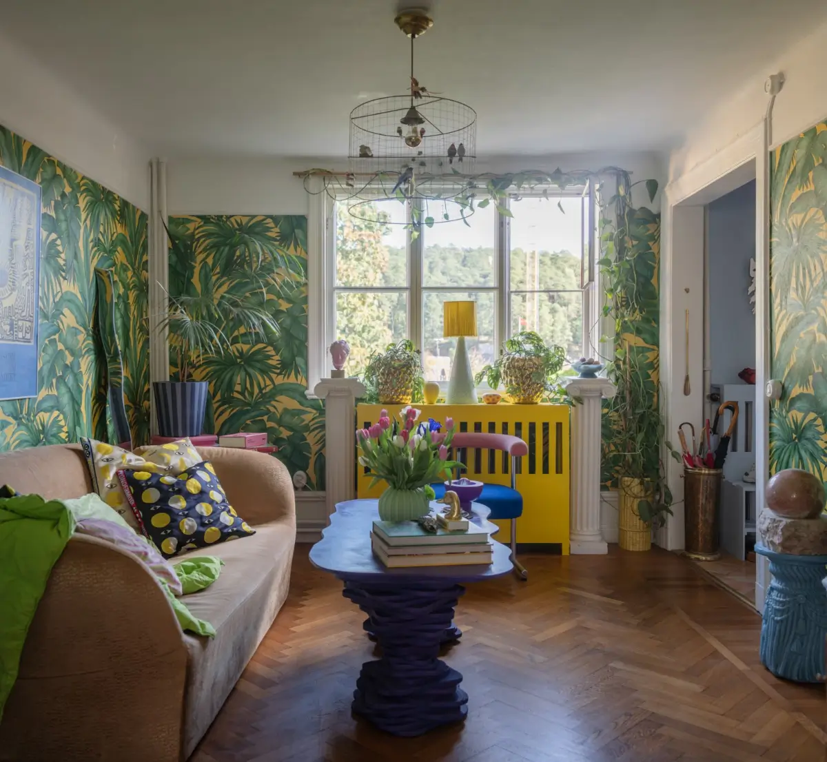 Colorful and Playful Interiors in a Unique Swedish Villa Apartment 8 bold-colors-artsy-furniture-apartment-early-20th-century-manor-house-sweden-nordroom