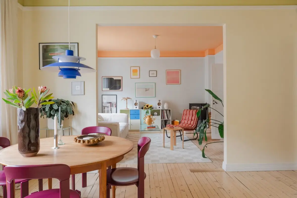 Painted Ceilings and 1930s Elements in a Colorful Oslo Apartment 13 colorful-1930s-apartment-oslo