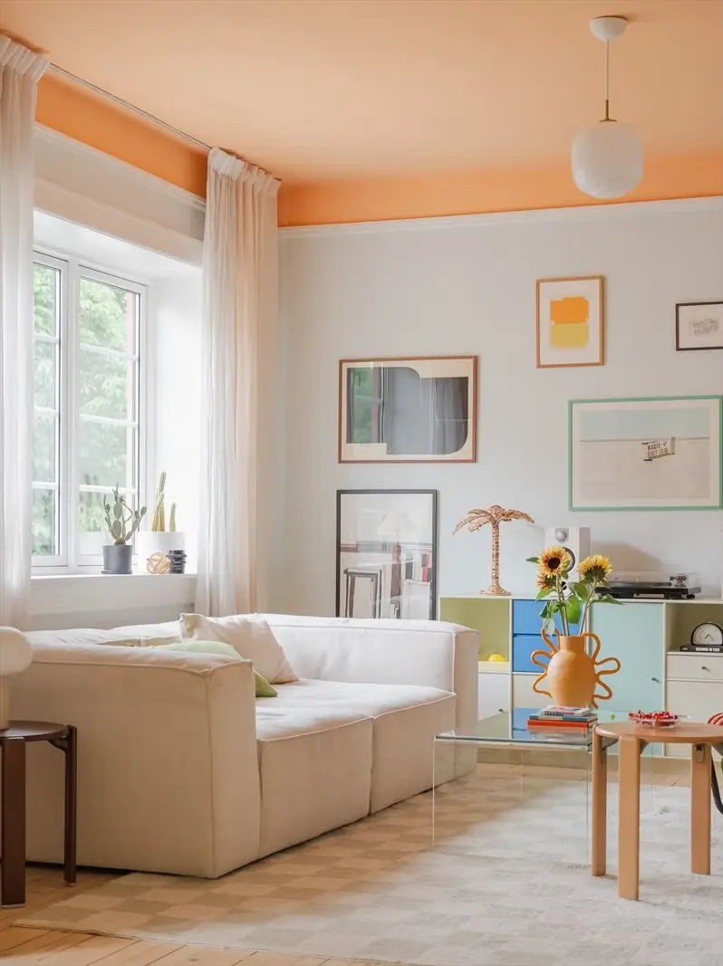 Painted Ceilings and 1930s Elements in a Colorful Oslo Apartment 2 colorful-1930s-apartment-oslo