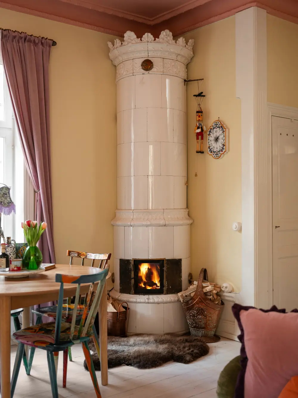 Colorful, Bohemian Interiors in a Turn-of-the-Century Stockholm Duplex 3 colorful-bohemian-duplex-apartment-stockholm