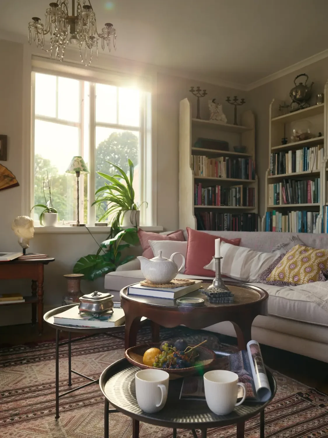 Cozy Interiors with Antiques and Art in an Art Nouveau Stockholm Apartment 4 cozy-apartment-large-windows-art-nouveau-building-gamla-enskede-stockholm-nordroom