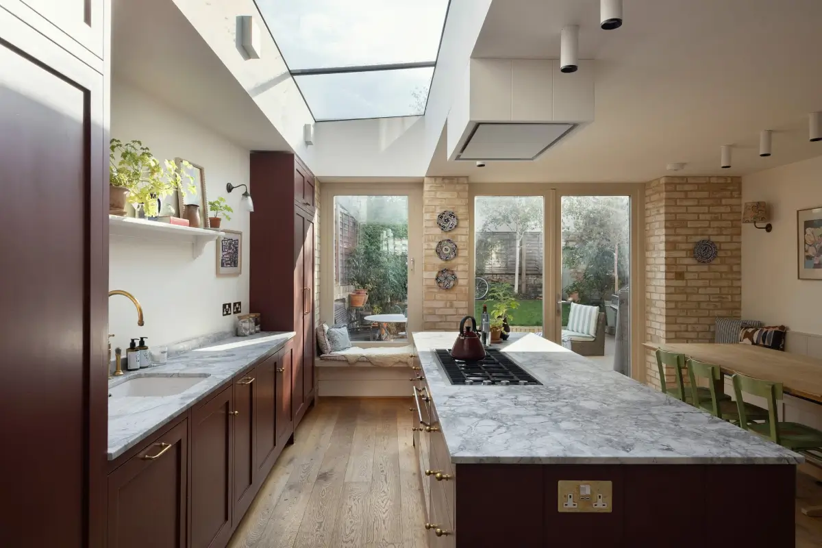 A Victorian Home with a Rich Burgundy Kitchen and Danish Brick Extension 11 rich-burgundy-kitchen-victorian-family-home-london