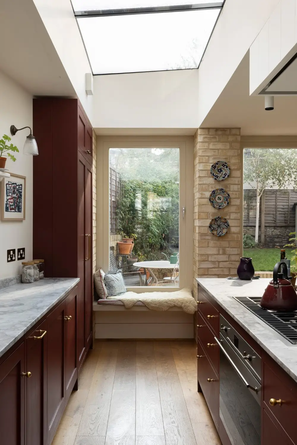 A Victorian Home with a Rich Burgundy Kitchen and Danish Brick Extension 12 rich-burgundy-kitchen-victorian-family-home-london